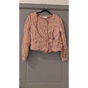 Women's MARRAKECH Pink & Purple Tie-Dye Quilted Jacket M